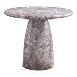 Cosenza 36" Marble Finish Concrete Indoor / Outdoor Dining Table in Brown