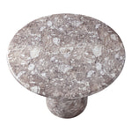 Cosenza 36" Marble Finish Concrete Indoor / Outdoor Dining Table in Brown