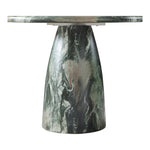 Cosenza 36" Marble Finish Concrete Indoor / Outdoor Dining Table in Green