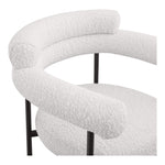 Blake Boucle Fabric Upholstered Counter Stool in Cream