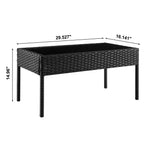 Noli 4-Piece Conversation Set in Black and Gray