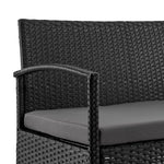 Noli 4-Piece Conversation Set in Black and Gray