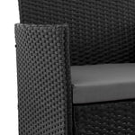Imperia 4-Piece Conversation Set in Black and Gray