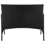 Imperia 4-Piece Conversation Set in Black and Gray