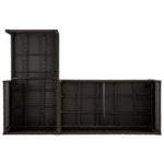 Menton 3-Piece Sectional Set in Brown and Gray