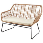 Antibes 4-Piece Conversation Set in Tan and Cream