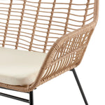 Antibes 4-Piece Conversation Set in Tan and Cream