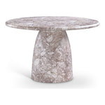 Cosenza 48.5" Marble Finish Concrete Indoor / Outdoor Dining Table in Brown