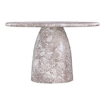 Cosenza 48.5" Marble Finish Concrete Indoor / Outdoor Dining Table in Brown