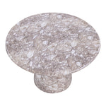 Cosenza 48.5" Marble Finish Concrete Indoor / Outdoor Dining Table in Brown
