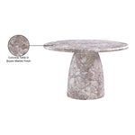 Cosenza 48.5" Marble Finish Concrete Indoor / Outdoor Dining Table in Brown