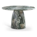 Cosenza 48.5" Marble Finish Concrete Indoor / Outdoor Dining Table in Green
