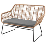 Antibes 4-Piece Conversation Set in Tan and Gray