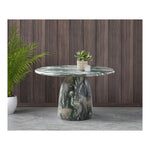 Cosenza 48.5" Marble Finish Concrete Indoor / Outdoor Dining Table in Green