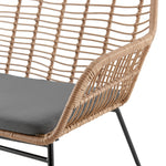 Antibes 4-Piece Conversation Set in Tan and Gray