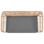 Antibes 4-Piece Conversation Set in Tan and Gray