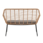 Antibes 4-Piece Conversation Set in Tan and Gray