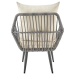 Cannes 3-Piece Conversation Set in Gray and Cream