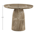 Venosa 36" Concrete Indoor/Outdoor Dining Table in Beige