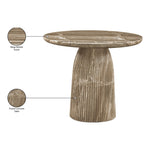 Venosa 36" Concrete Indoor/Outdoor Dining Table in Beige