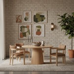 Venosa 36" Concrete Indoor/Outdoor Dining Table in Natural