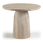 Venosa 36" Concrete Indoor/Outdoor Dining Table in Travertine