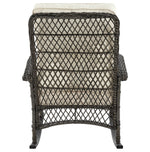 Fruttuo Upholstered Rocking Chair in Cream and Black