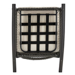 Fruttuo Upholstered Rocking Chair in Cream and Black