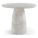 Venosa 36" Concrete Indoor/Outdoor Dining Table in White