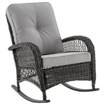 Fruttuo Upholstered Rocking Chair in Gray