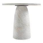 Venosa 36" Concrete Indoor/Outdoor Dining Table in White