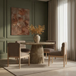 Venosa 42" Concrete Indoor/Outdoor Dining Table in Beige