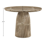 Venosa 42" Concrete Indoor/Outdoor Dining Table in Beige