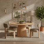 Venosa 42" Concrete Indoor/Outdoor Dining Table in Natural
