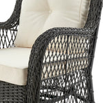 Fruttuo 3-Piece Conversation Set (Swivel) in Cream and Black