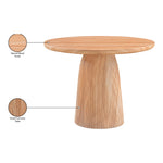 Venosa 42" Concrete Indoor/Outdoor Dining Table in Natural