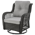 Fruttuo 3-Piece Conversation Set (Swivel) in Gray