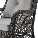 Fruttuo 3-Piece Conversation Set (Swivel) in Gray