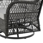 Fruttuo 3-Piece Conversation Set (Swivel) in Gray