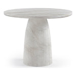 Venosa 42" Concrete Indoor/Outdoor Dining Table in White