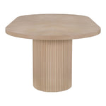 Belinda 90" / 106.5" / 123" Oak Wood Dining Table (3 Boxes) in Natural