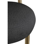 Bordeaux Boucle Fabric Upholstered Accent Chair in Black