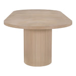 Belinda 90" / 106.5" / 123" Oak Wood Dining Table (3 Boxes) in Natural