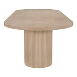 Belinda 90" / 106.5" / 123" Oak Wood Dining Table (3 Boxes) in Natural
