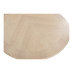 Belinda 90" / 106.5" / 123" Oak Wood Dining Table (3 Boxes) in Natural