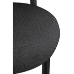 Bordeaux Boucle Fabric Upholstered Accent Chair in Black