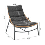 Sunset 3-Piece Conversation Set in Gray