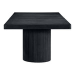 Belinda 96" / 144" Solid Wood And Oak Veneer Dining Table (3 Boxes) in Black