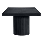Belinda 96" / 144" Solid Wood And Oak Veneer Dining Table (3 Boxes) in Black