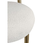 Bordeaux Boucle Fabric Upholstered Accent Chair in Cream